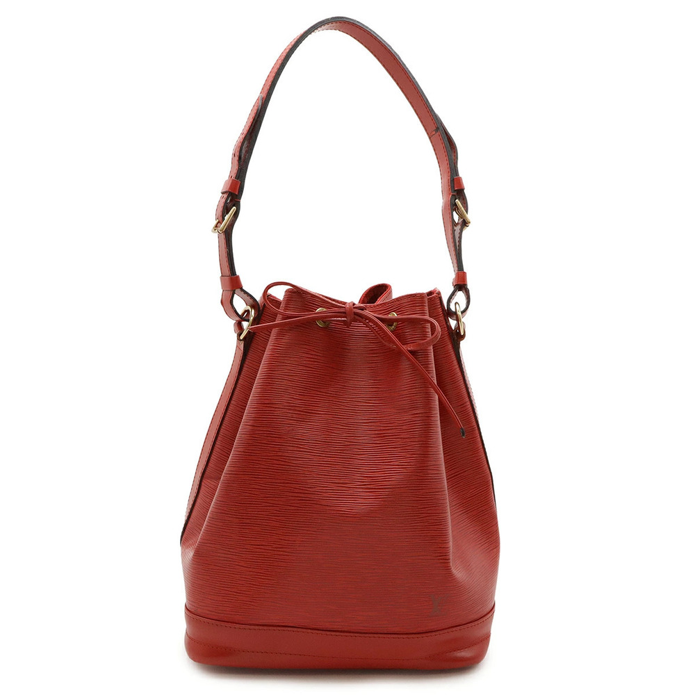 LOUIS VUITTON Epi Noe Shoulder Bag Hobo Leather Castilian Red